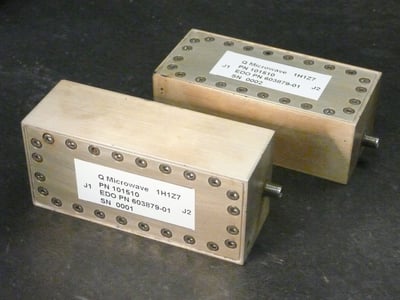 Q Microwave Two RF Filter Components